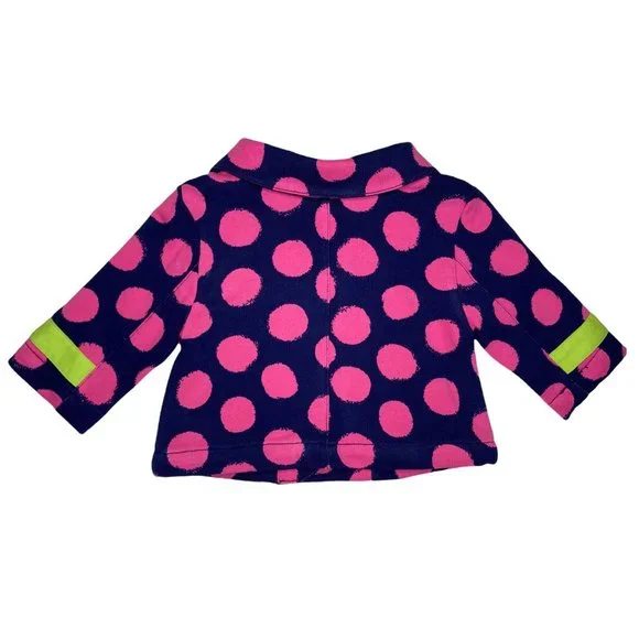 Hanna Andersson Polka Dot Lightweight Peacoat
